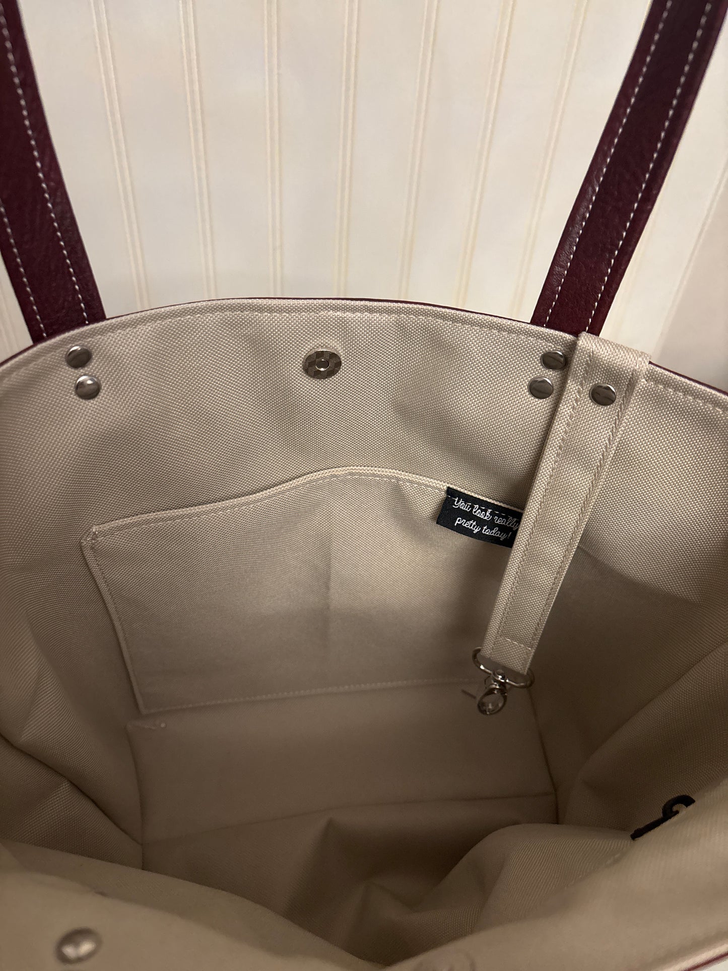 Hogwarts Embroidered Vinyl Tote