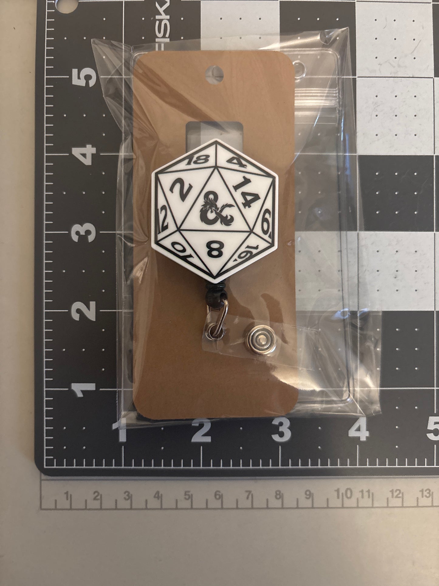 Dice Resin Badge Reel
