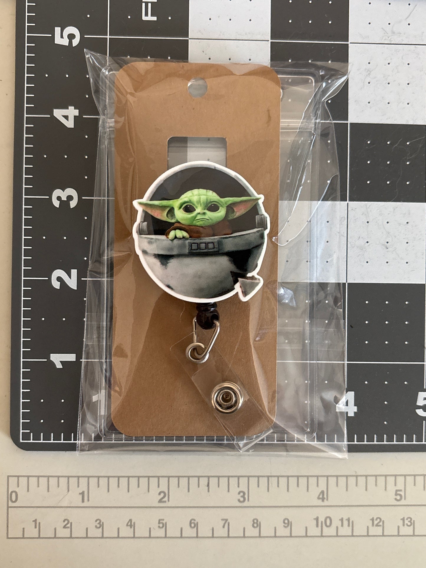 Space Baby Resin Badge Reel