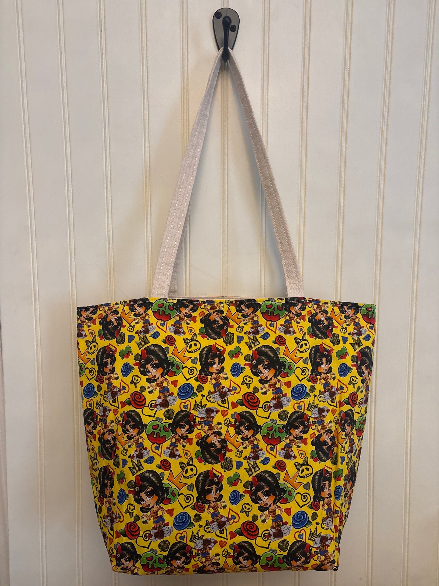 Pinup Snow White Canvas Tote Bag