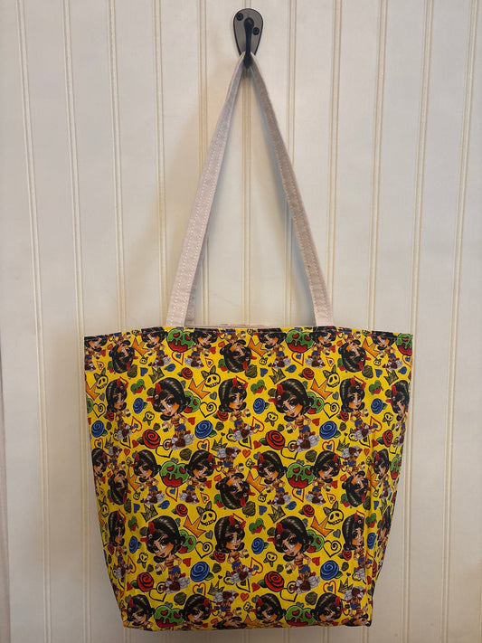 Pinup Snow White Canvas Tote Bag