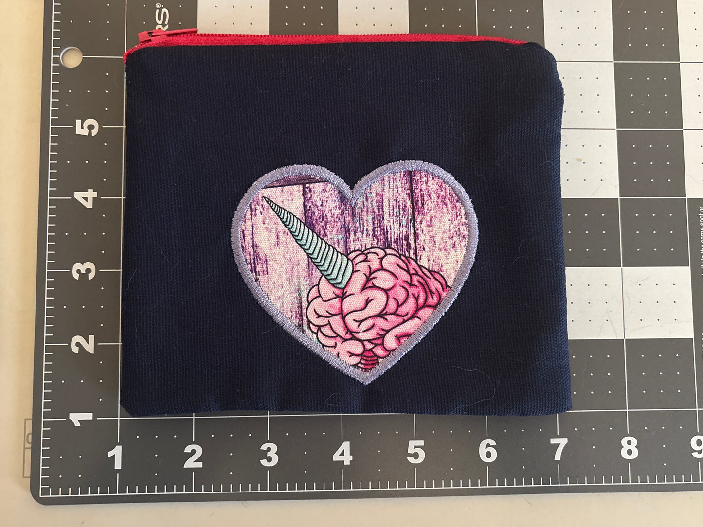 Unicorn Brain Zip Pouch