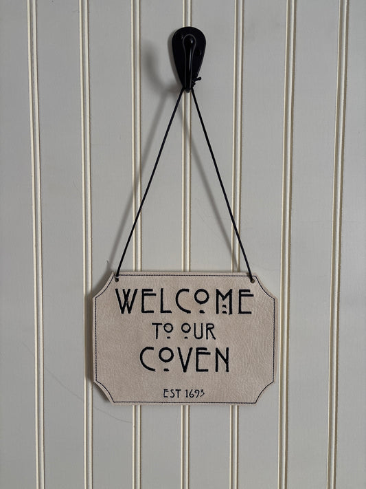 Coven Welcome Sign