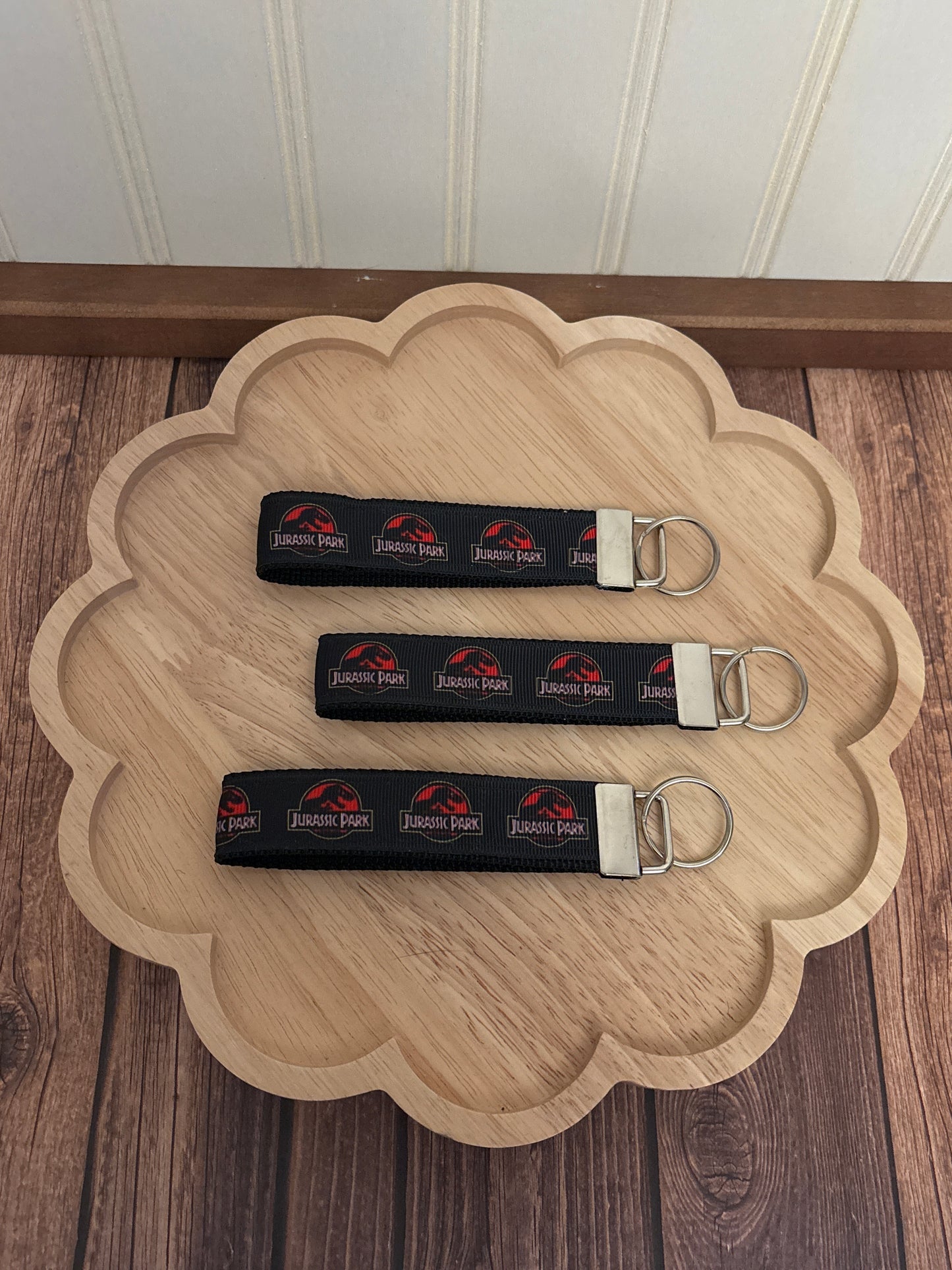 Jurassic Park Logo Keychain