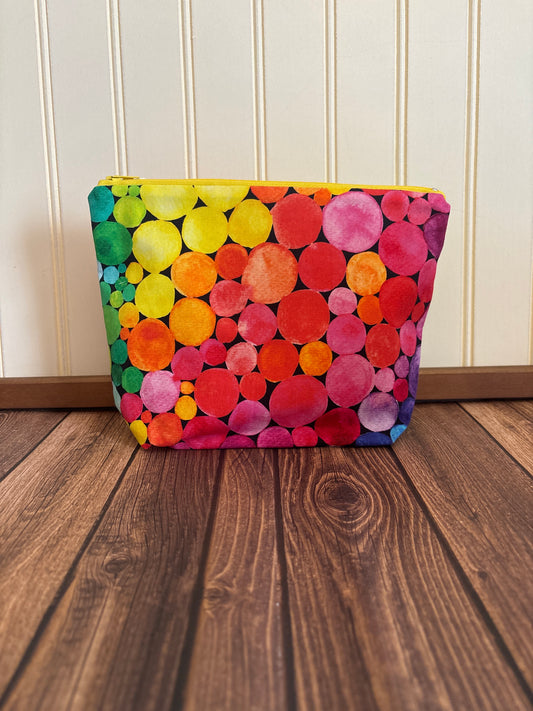 Rainbow Dot Cosmetic Bag