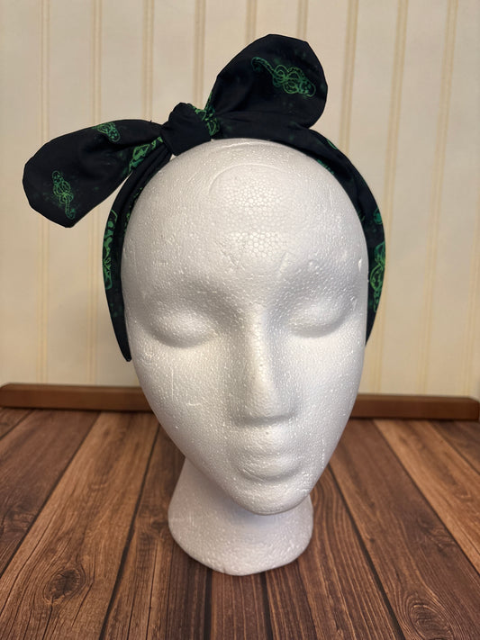 Fabric Covered Bow Headband