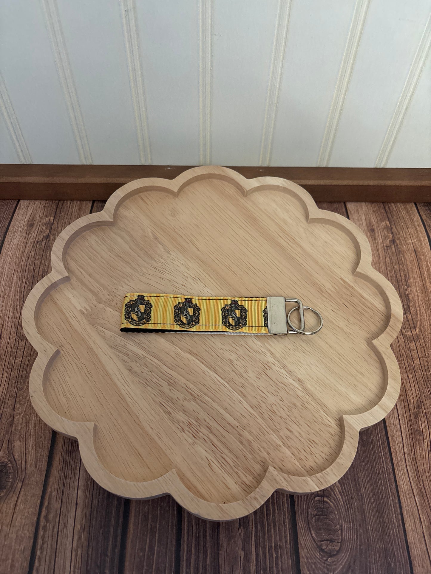 Yellow House Crest Keychain