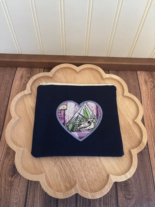 Unicorn Skull Zip Pouch