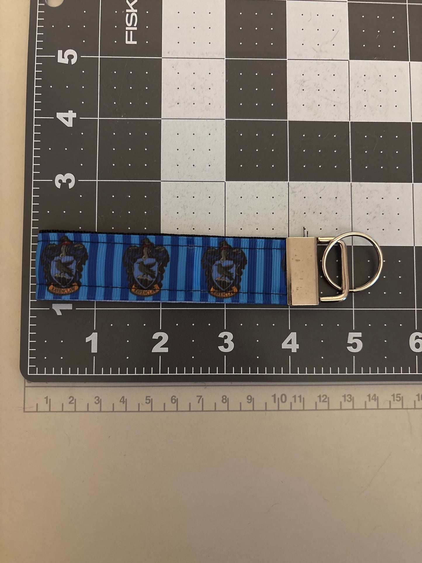 Blue House Crest Keychain