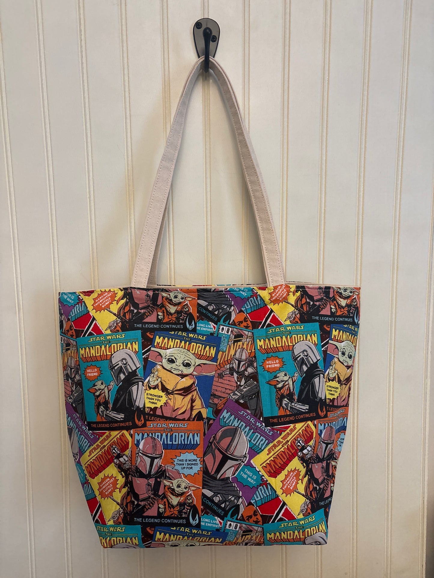 Space Baby Comic Canvas Tote Bag