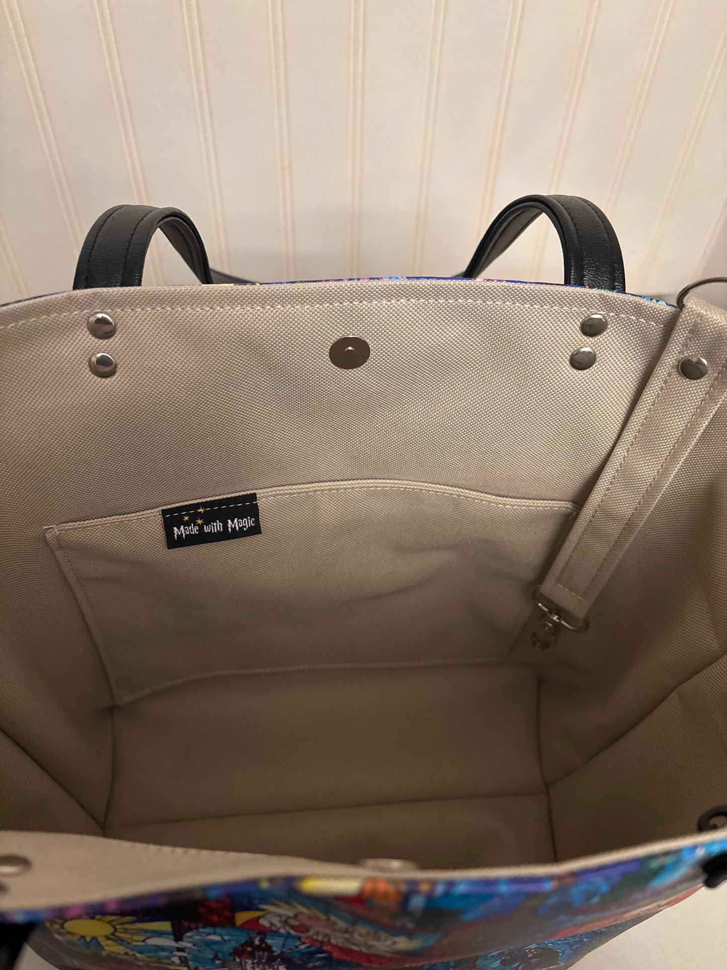 Beauty and the Beast Vinyl Tote