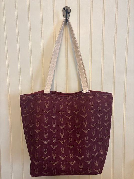 Golden Snitch Canvas Tote