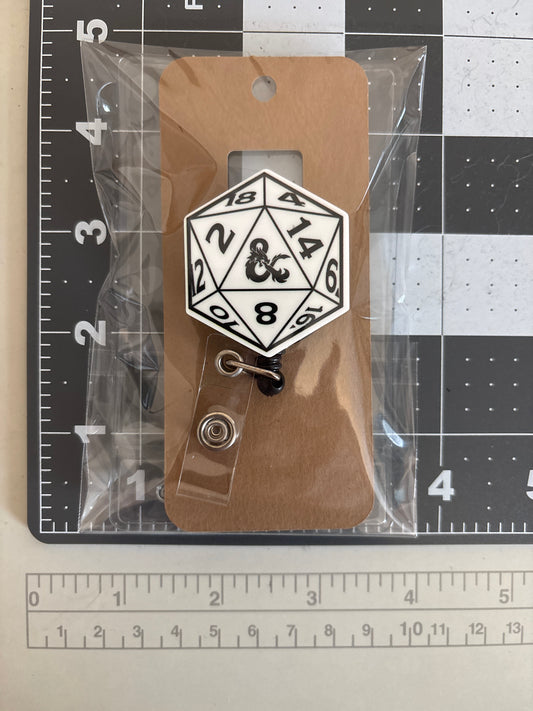 Dice Resin Badge Reel